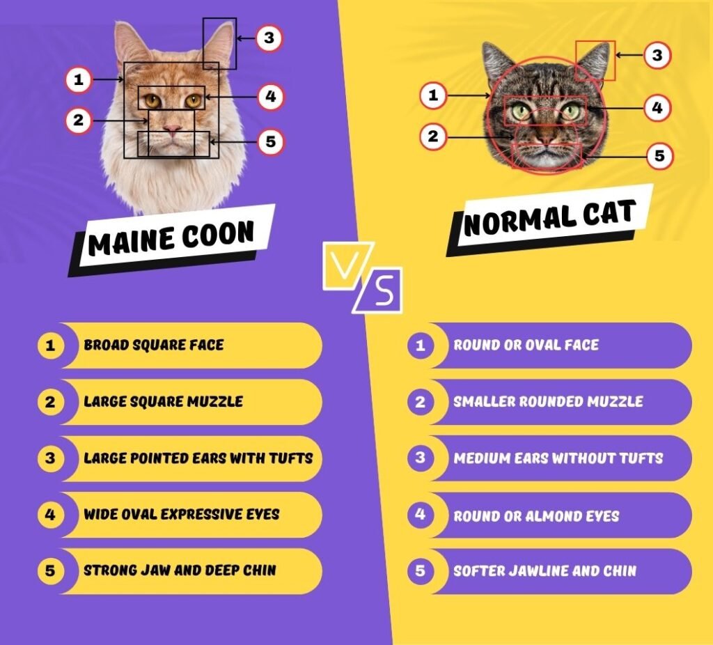 Maine Coon vs Normal Cat Appearance