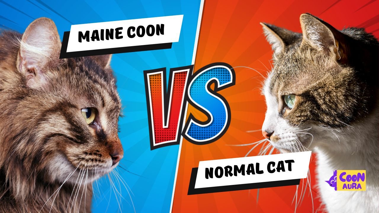 Maine Coon vs Normal Cat