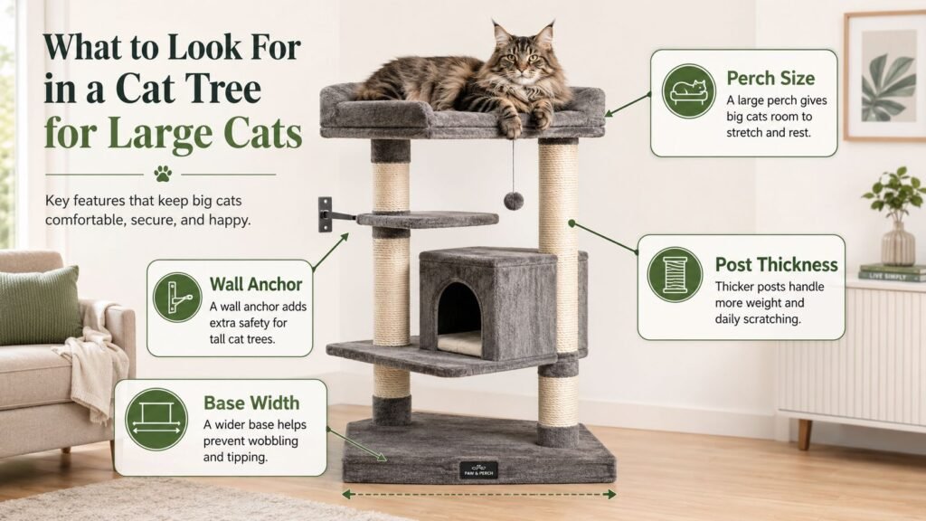 Base width, perch size, post thickness, and wall anchor