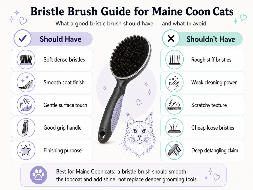 Bristle Brush Guide for Maine Coon