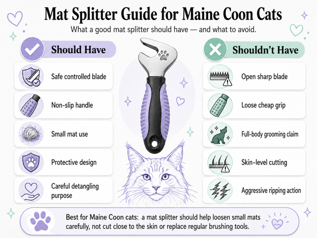 Mat Splitter Guide For Maine Coon