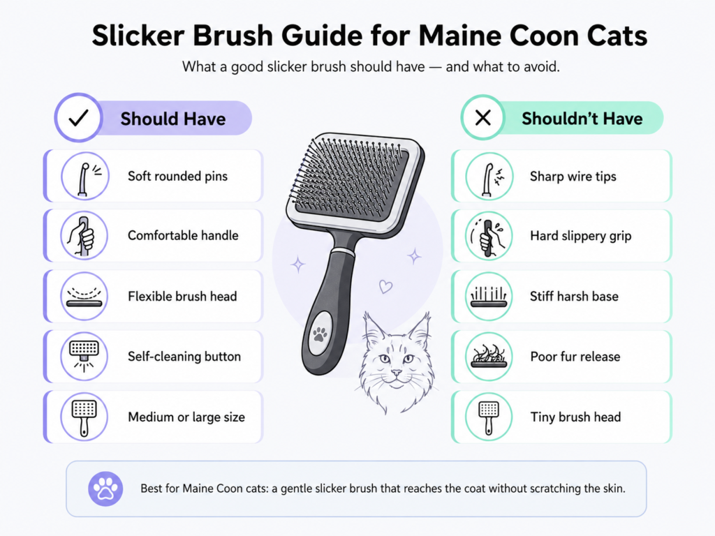 Slicker Brush Guide For Maine Coon