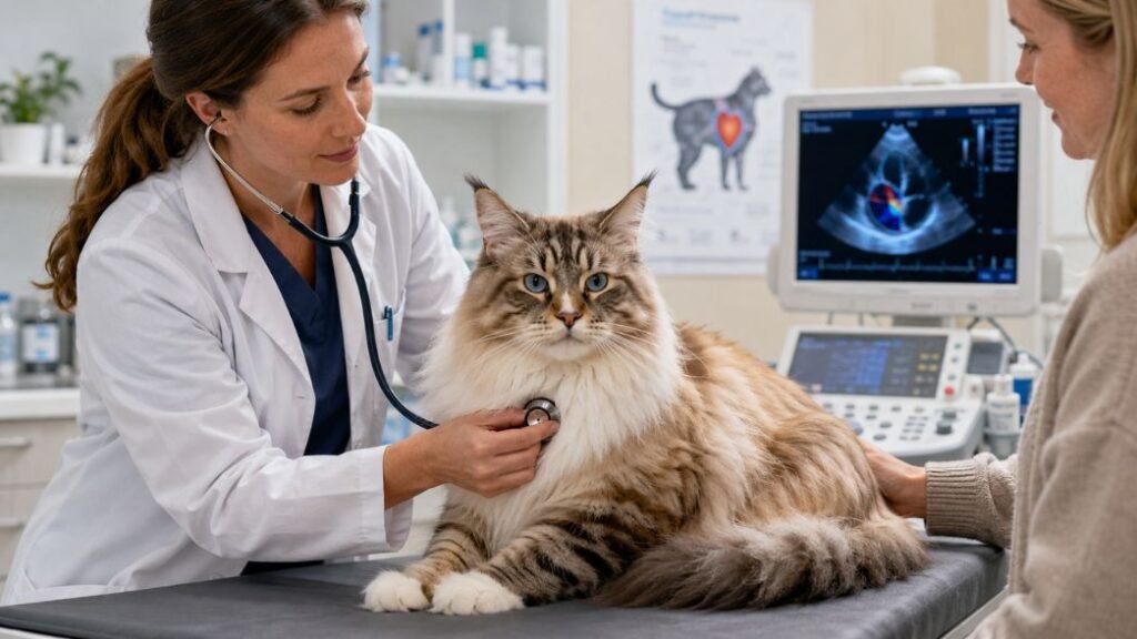 Vet clinic checkup with heart scan or full-body health examination