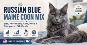 Russian Blue Maine Coon Mix Featured Image