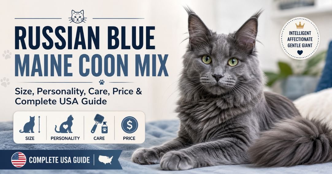 Russian Blue Maine Coon Mix Featured Image